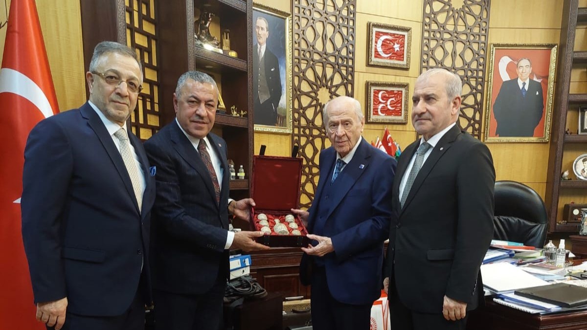 <p><strong><span style="font-size:16px">Sayın Bah&ccedil;eli'yi Makamında Ziyaret Ettik</span></strong></p>

